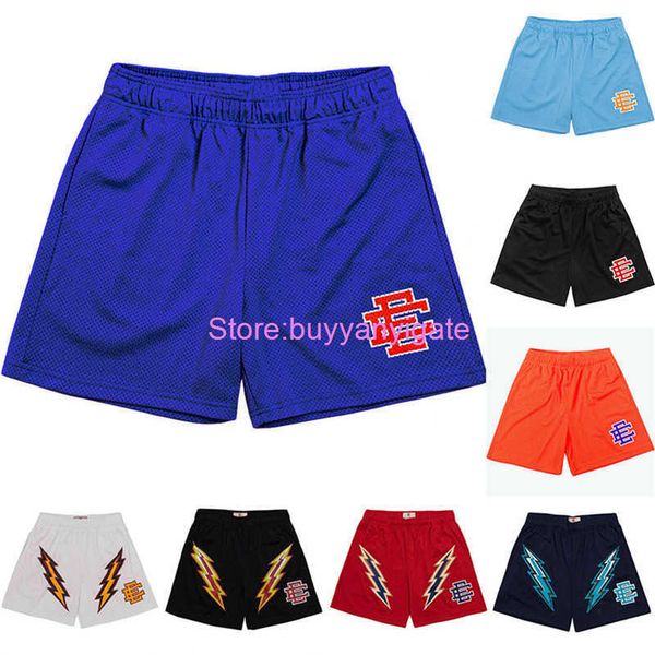 

eric emanuel ee basic short mens womens designers fitness shorts mesh breathable beach pants sports series basketball pant new york tldl, White;black