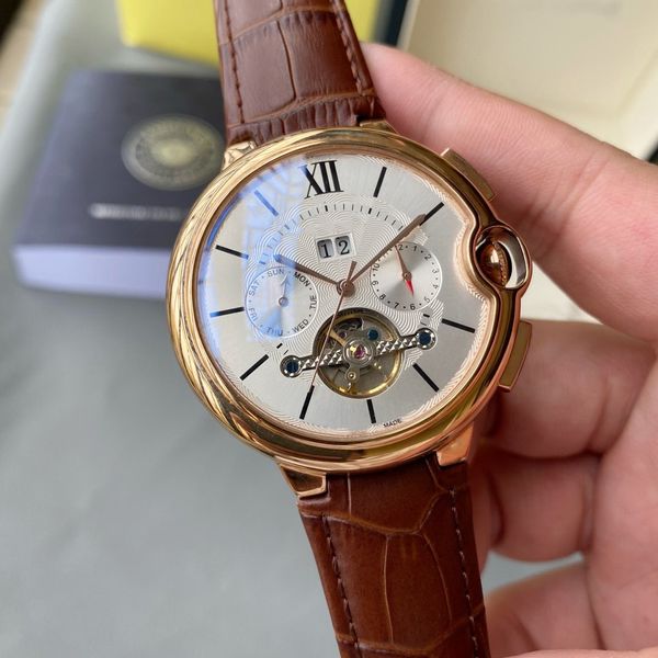 

ballon watch highest counter quality french luxury brand official reproductions one year warranty with brand box 008, Slivery;brown