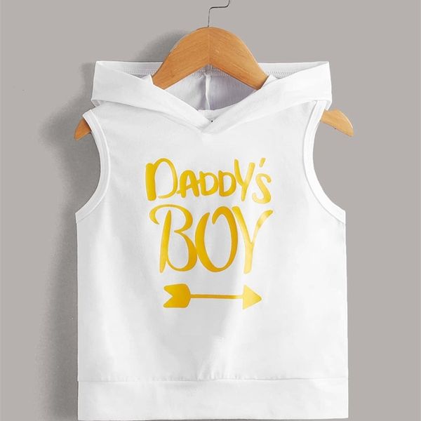 

toddler boys letter and print hooded tank she02, Blue