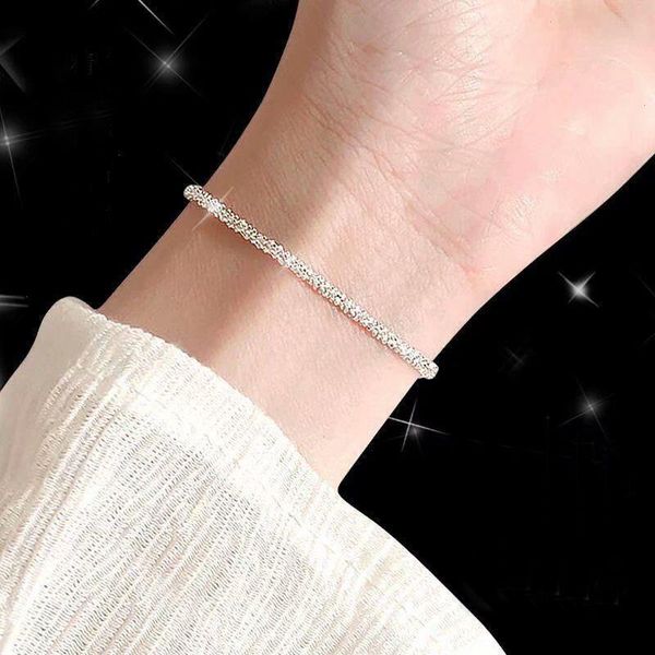 

genuine tibetan silver strands 925 gypsophila adjustable bracelet for women, Black