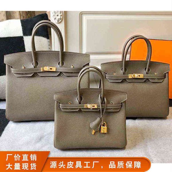 

designer bags herme birkins togo leather handbag lychee grain layer cowhide classic bag large capacity bride wedding