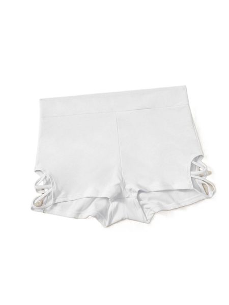 

plus crisscross side beach shorts g2l6#, Black