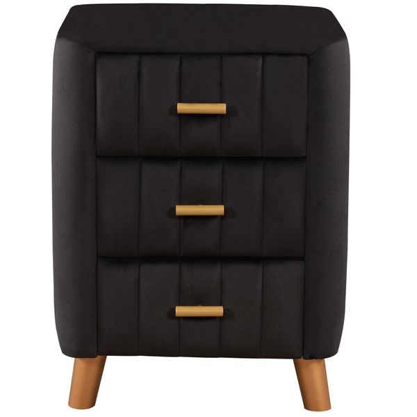 

2022 good bedroom furniture bedroom upholstery nightstand with three drawers