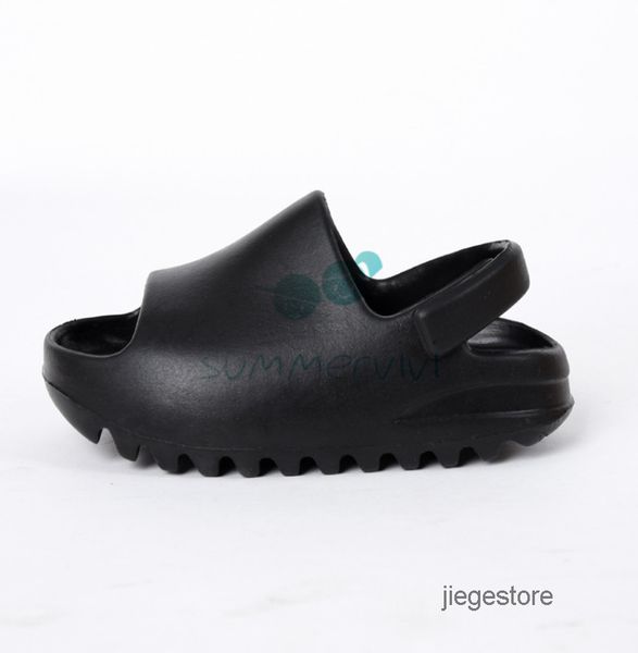 

designer kids shoes slipper summer new children hollow portable sandals childrens non-slip sandals size 17-30, Black;grey