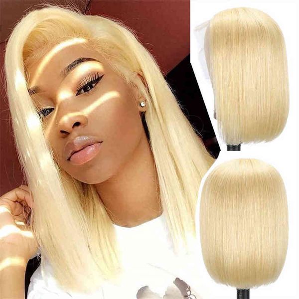 

hair wigs short bob 613 lace front human remy straight t brazilian 220722, Black