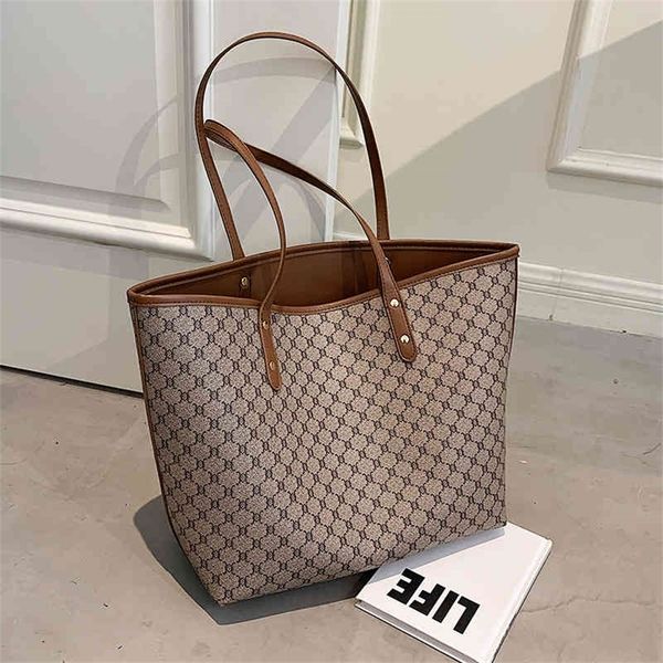 

high-capacity portable tote simple leisure mother and son one shoulder big bag fashion purses outlet online