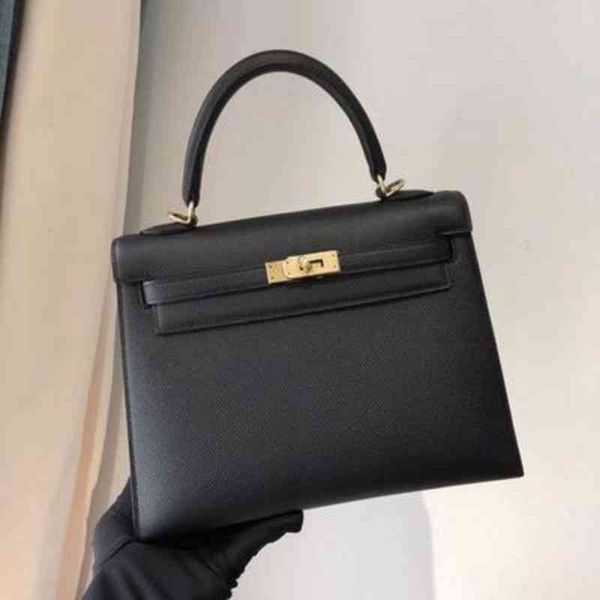 

luxury designer handbags hemes bag 2022 leather h family 25cm cowhide women's one shoulder handbag
