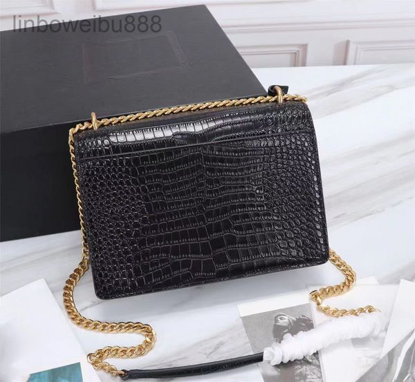 

luxury ys l designer bags luxurys fashion crocodile pattern bag woman messenger bags shoulder vintage ladies crossbody handbag handbags fema