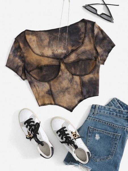 

tie dye bandana tee z6hs#, White