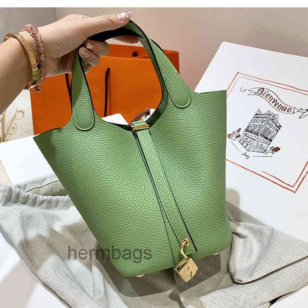 

herme bag evening designer bags 2022 picotin herbag h handbags leather bucket lock large capacity cowhide 60ar