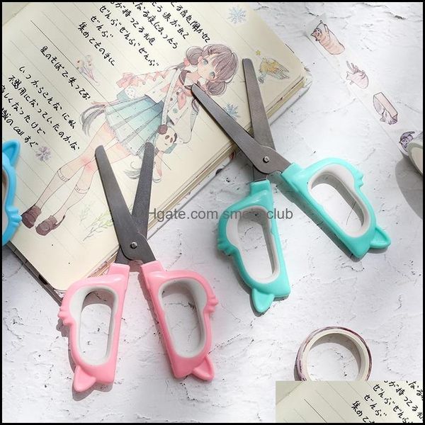 Scissors Office Cuttipies School Business Industrial fofo artesanato artesanato portátil Scrapbook Kids ScrapOutiful Grow Drop Delivery 202