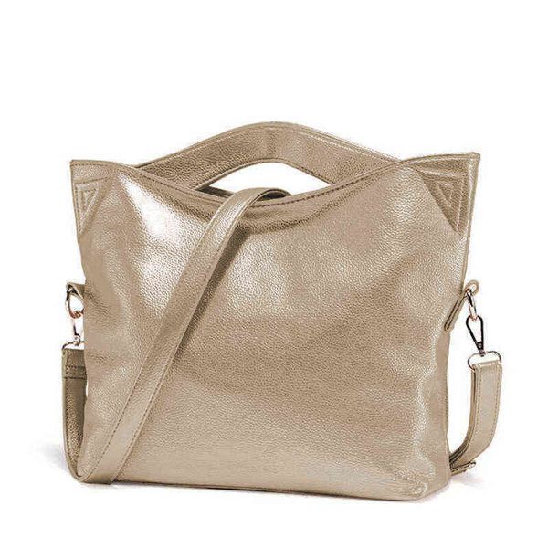 

pu leather handbags big women bag casual female bags golden tote shoulder crossbody ladies large bolsos 220427