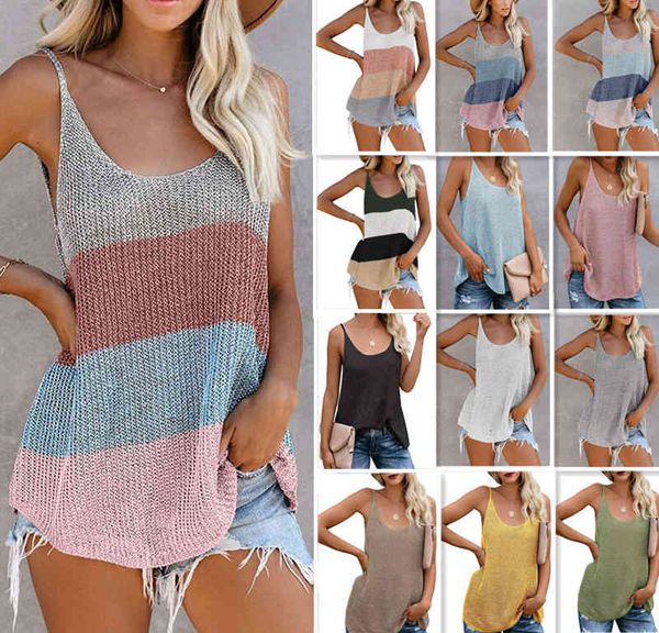 

women's knits tees 2022 summer fashion ice silk vest suspender beach shirt bikini blouse women oj84, White