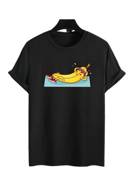 

men cartoon graphic tee a1ka#, White;black