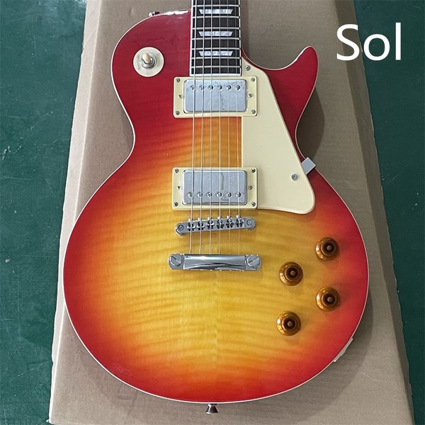 

in stock fire eagle lp electric guitar square fingerboard cloud red circle yellow color shell edge guitarra guitars