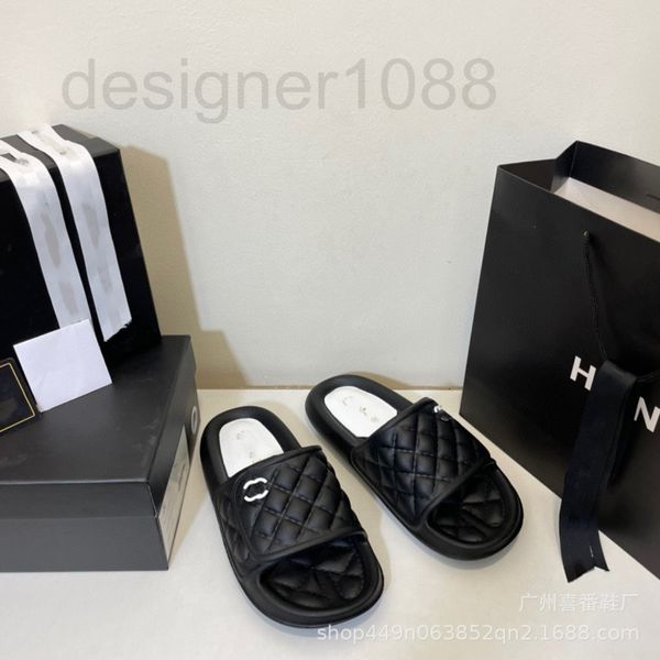 

sandals designer xiaoxiangjia air bubble line slippers 2022 summer new lingge couple home friend beach cool 7u5g, Black