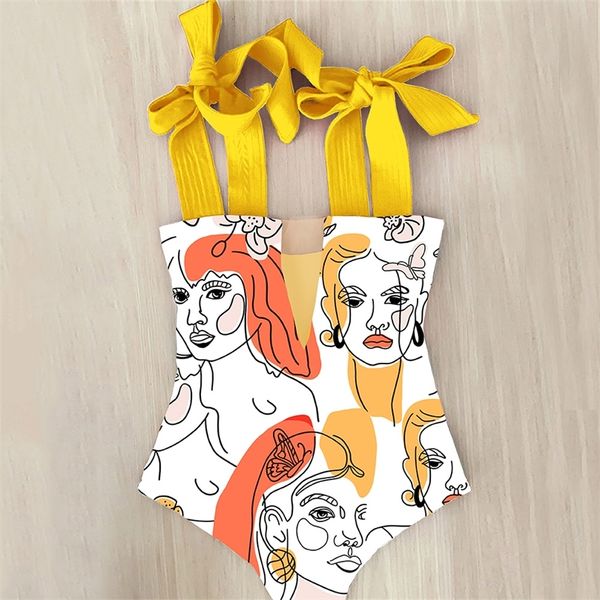 

swimsuit cute swimwear women bow swimwear hollow out bathing suit back crisscross monokini swim 220401