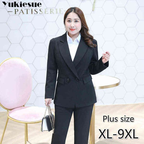 

ol office women jacket suitsblazer feminino woman jackets for women blazers and jackets ladies femme mujer 2022 clothing 9xl j220813, White;black