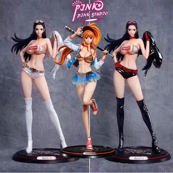 

japan anime one piece boa hancock nico robin nami gk pvc action figure toy girl figures collection model doll gift t200260b