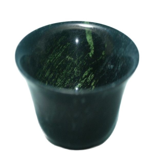 

chinese natural jade carved beautiful natural color bowls, Silver