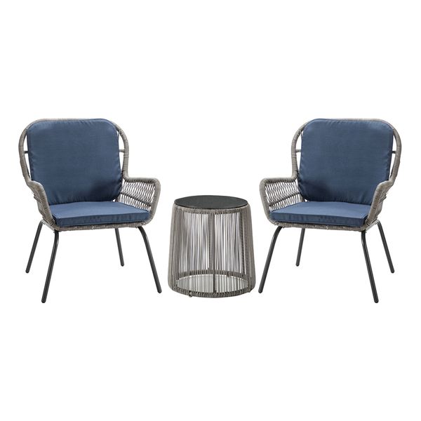 

new arrivals patio bistro set 3 piece outdoor rattan seating group with cushions high quality