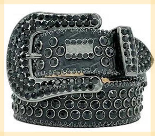 

luxurys designers belts women fashion men bb simon rhinestone belt with bling rhinestones width 4.0cm waistband124, Black;brown