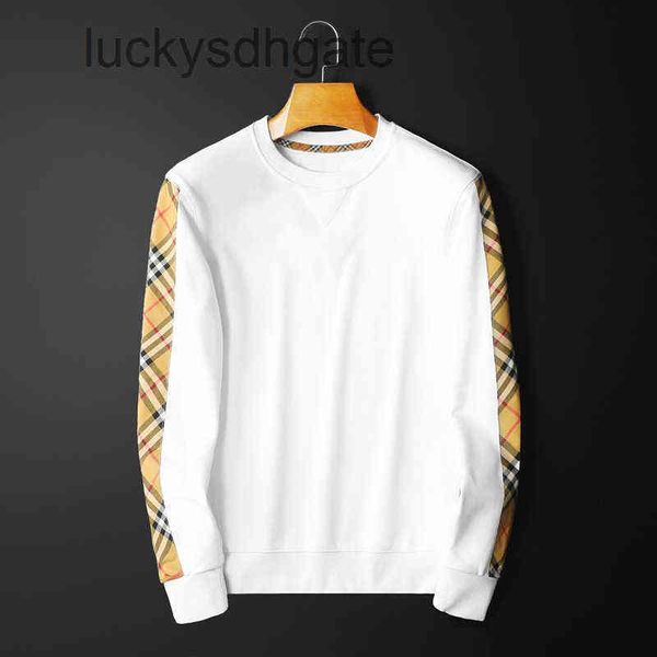 

brand designer bb r hoodies and fleece coat oba pauliana coat autumn new splicing color matching arm plaid long slee 7mrq, Black