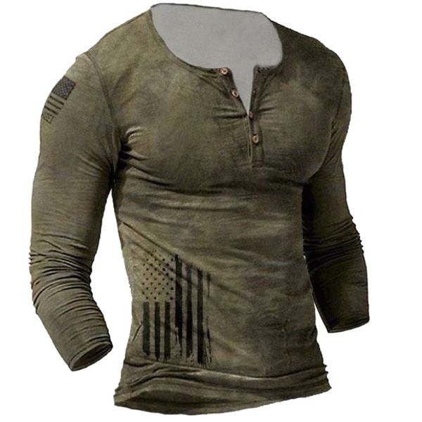 

men's t shirt 3d print striped graphic prints plus size henley casual daily button-down print long sleeve basic fashion vintage design, White;black
