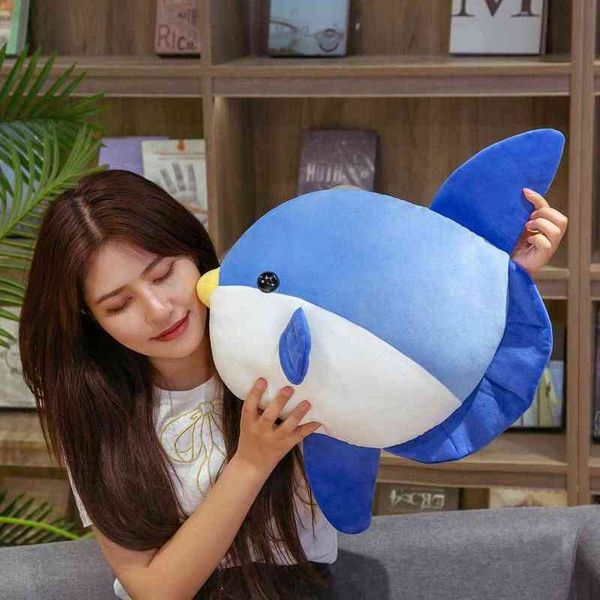 Pc Cm Kawaii Sunfish Peluche Bambole Divertenti Farcito Morbido Animale Pesce Cuscino Home Decor Per Bambini Ragazze Dormire Regalo J220704