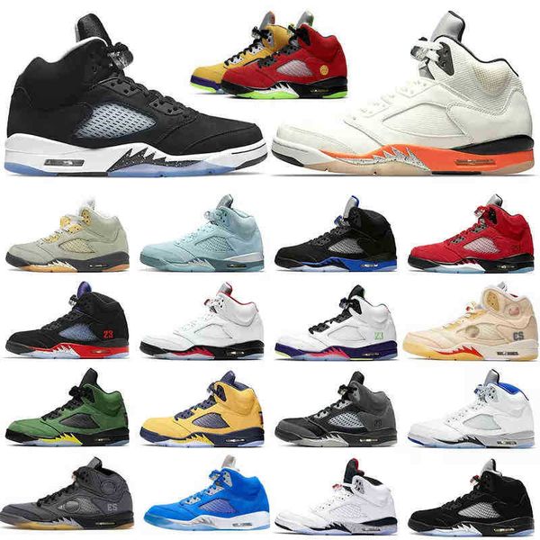 

jumpman 5 retro basketball shoes 5s jade horizon bluebird green bean oregon ducks mens women oreo what the raging bull racer, Black