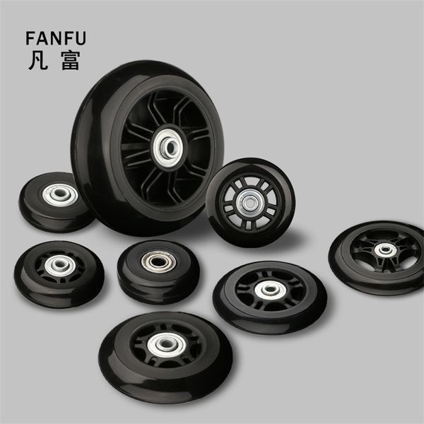 

suitcase wheels 1 pair of luggage suitcase replacement wheels axles deluxe repair deluxe repair tool casters 220607, Black