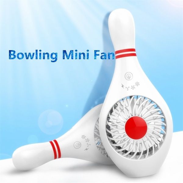 

home fashion portable bowling shape cooling fan quiet rechargeable