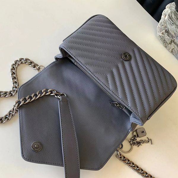 

5a+ 2022 new messenger bag women totes fashion bags vintage v shape shoulder bag classic crossbody 24x17x6cm