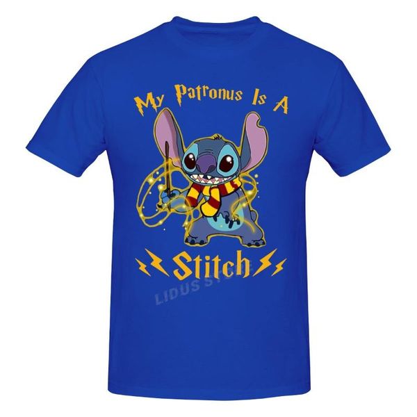 T-shirt da uomo Love My Patronus Is Stitch T Shirt Harajuku Abbigliamento Manica corta in cotone Streetwear Graphic Tshirt TeesMen's