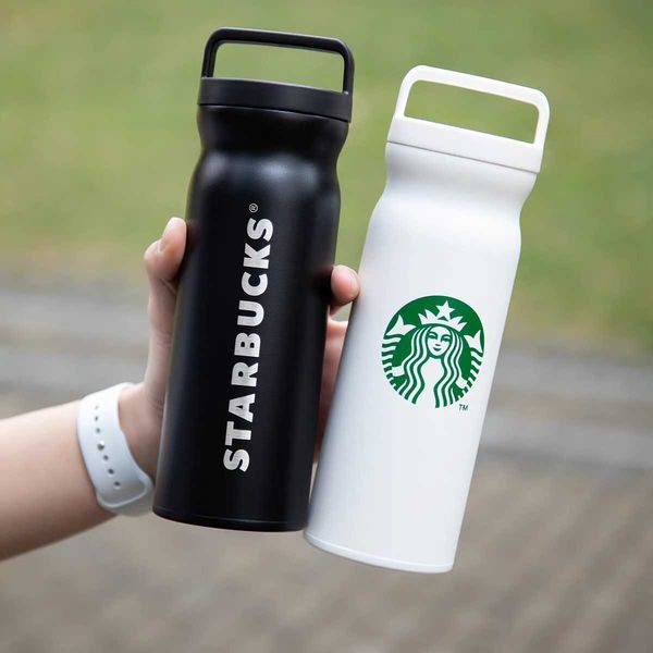 

starbucks thermos cup handy water cup gift high beauty goddess large capacity car mounted frosted stainless steel pendant