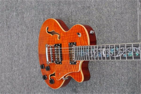 

diy brand new f hole hollow 6 string electric guitar