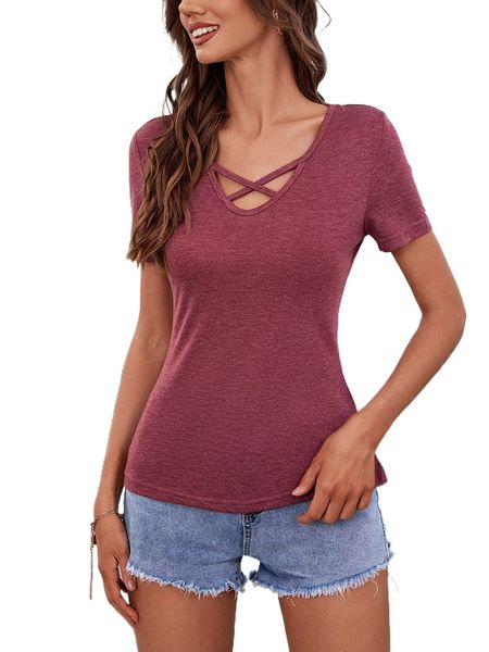 

solid c.riss c.ross front tee r11y#, White