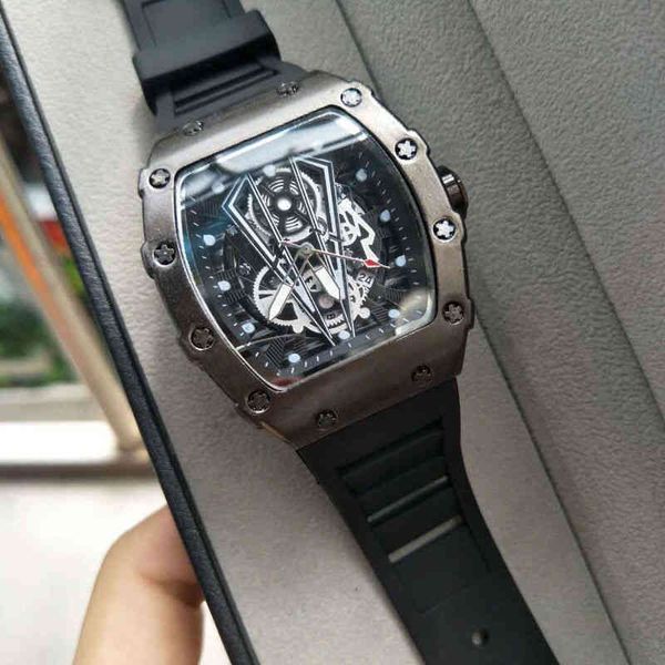 

watches wristwatch designer brand watch mens full-automatic non mechanical high-end handsome student wine barrel fashion, Slivery;brown