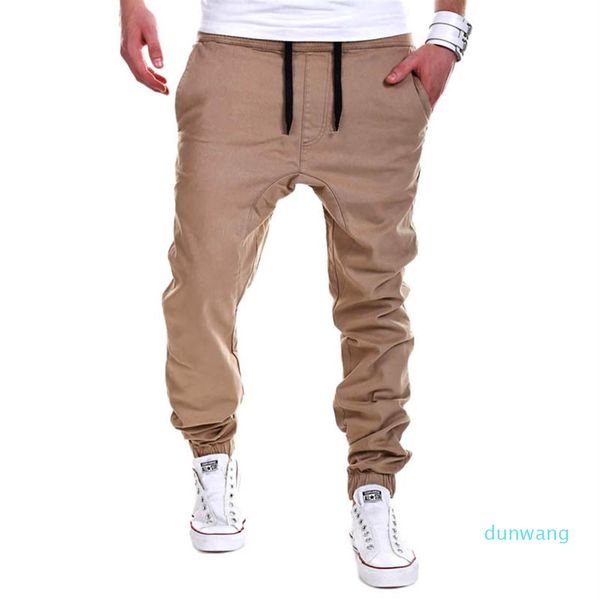 Calça cáqui masculina calça calça calças de harém de harém de calças masculinas masculinas casuais joggers de moletom sólido tamanho 6xl259i