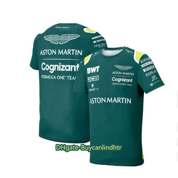 2021 Fórmula One Co-Branded carro F1 Team Racing Terno de manga curta camisa polo respirável Meia-mangas redonda Personalizado T-So1q