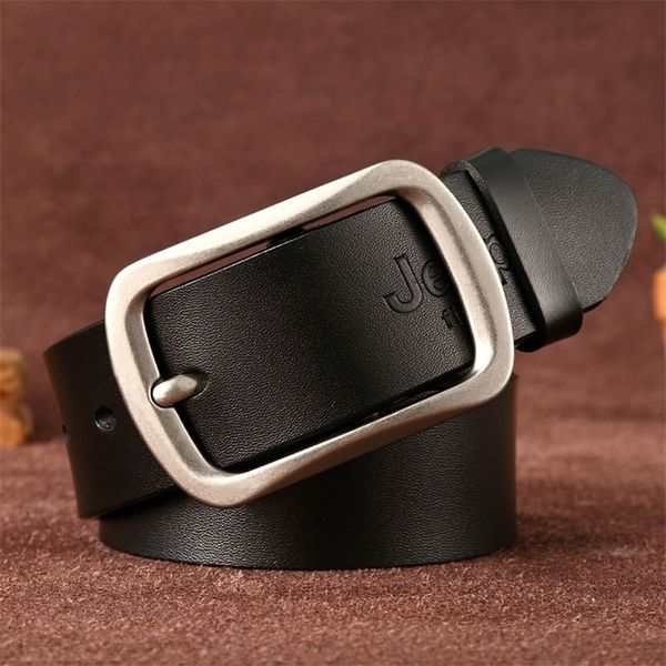 

lauwoo belt male fashion leather belt men male genuine leather strap luxury pin buckle mens belt cummerbunds ceinture homme 220811, Black;brown