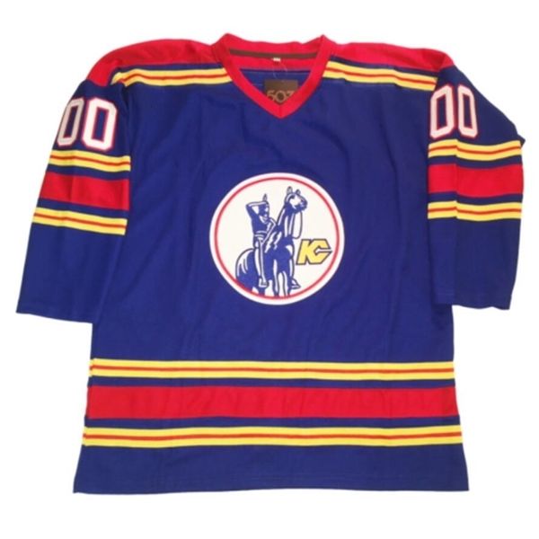 Maglia da hockey personalizzata Nikivip taglia XXS S-XXXL 4XL XXXXL 5XL 6XL Maglione da hockey in jersey personalizzato Kansas City Scouts