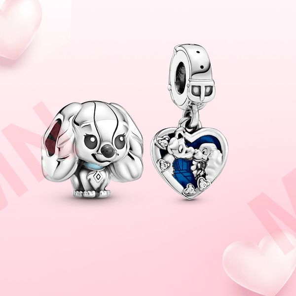 

silver charm lady charm pendant jewelry for women bracelet fit pandora nacklace diy jewelry, Black