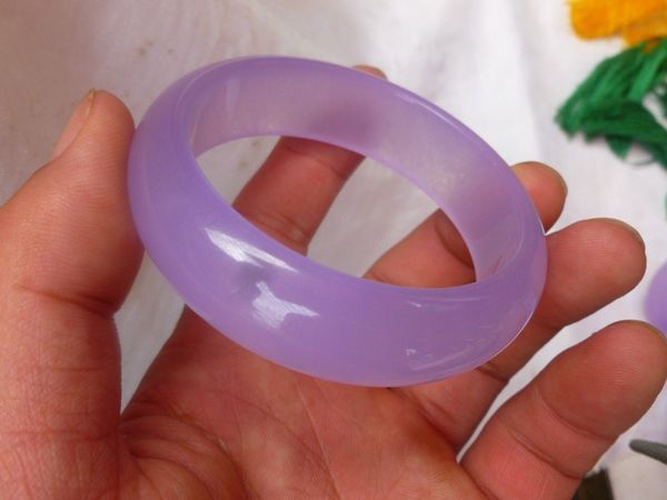 

natural jadeite carved beautiful violet bracelet 57 /59/60 / 61 / 62/ 63/65mm jade, Silver