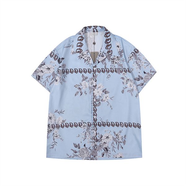 

22ss mens hip hop shirts streetwear hawaiian shirt graffiti print beach summer thin short sleeve male clothing 666, White;black