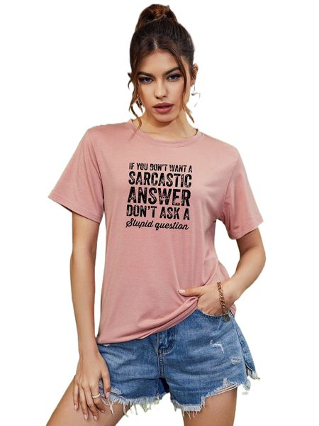 

slogan graphic round neck tee y8oz#, White