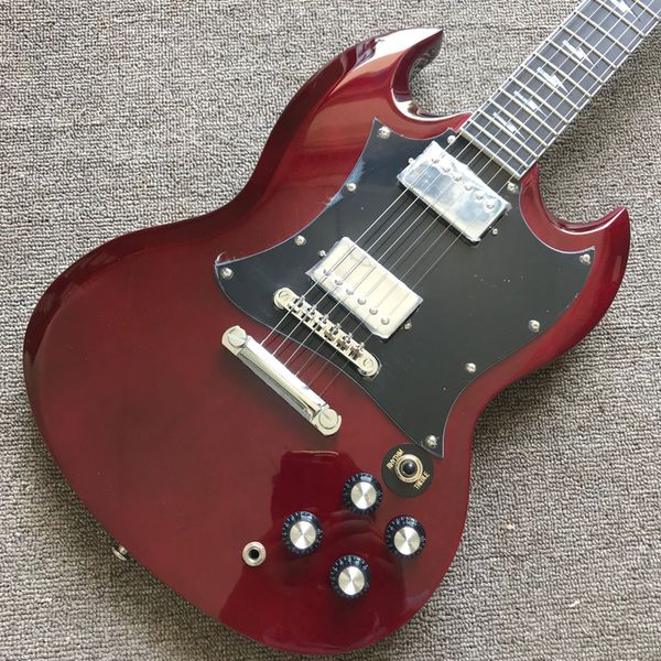 

rosewood fingerboard electric guitar wine red bass guitar high quality