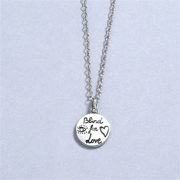 

80% off wholesale shop love fearless series round flower and necklace simple valentine's day couple necklace, Black