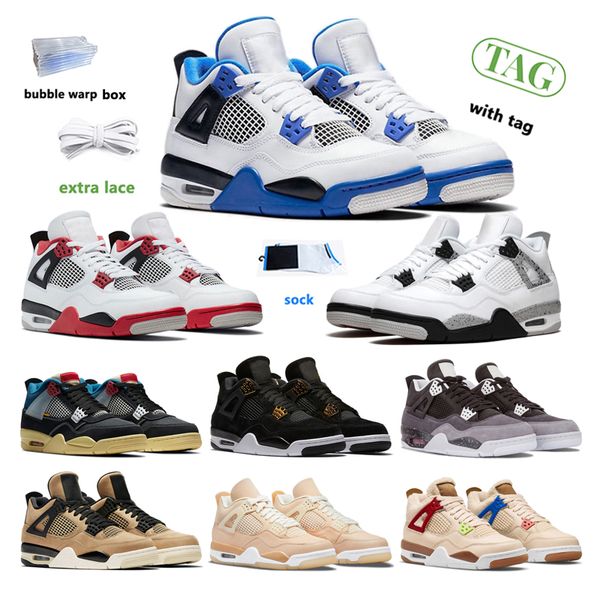 

design new 4s unc basketball shoes shimmer men and women jumpman black thunder metallic purple green red what the sail white cement