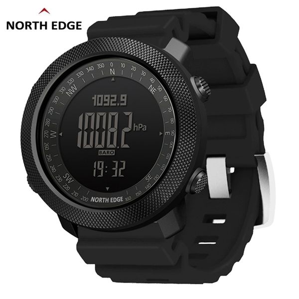 NORTH EDGE Höhenmesser Barometer Kompass Männer Digitaluhren Sport Laufuhr Klettern Wandern Armbanduhren Wasserdicht 50 Mt 220407